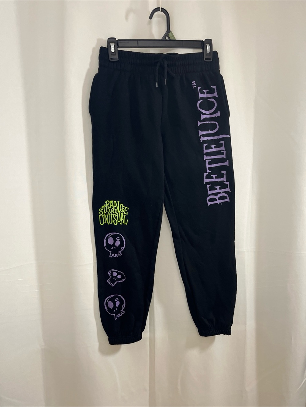 Beetlejuice Strange & Unusual Women's Sleep Jogger Pajama Pants Small